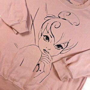 Disney * Tinker Bell * Women's Medium Sweatshirt * Pink-Mauve * Full Front